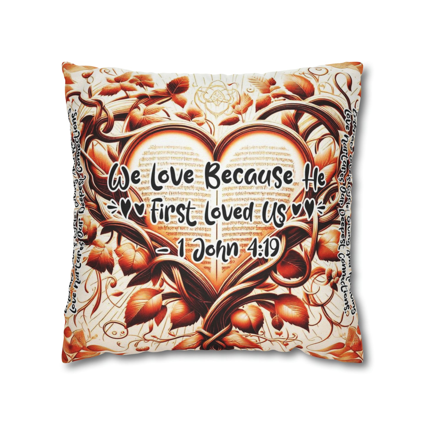 Eternal Embrace Square Pillowcase
