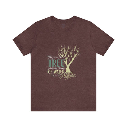 "Rooted in Faith" - Unisex Jersey Short Sleeve Tee