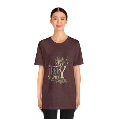 "Rooted in Faith" - Unisex Jersey Short Sleeve Tee