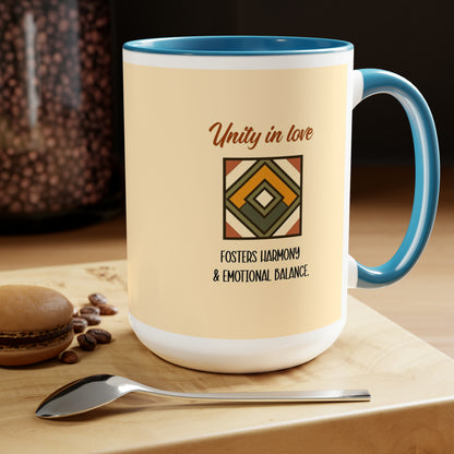 "Unity in Love" Two-Tone Ceramic Mug
