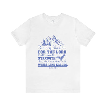 "Soar on Wings of Strength" - Unisex Jersey Short Sleeve Tee