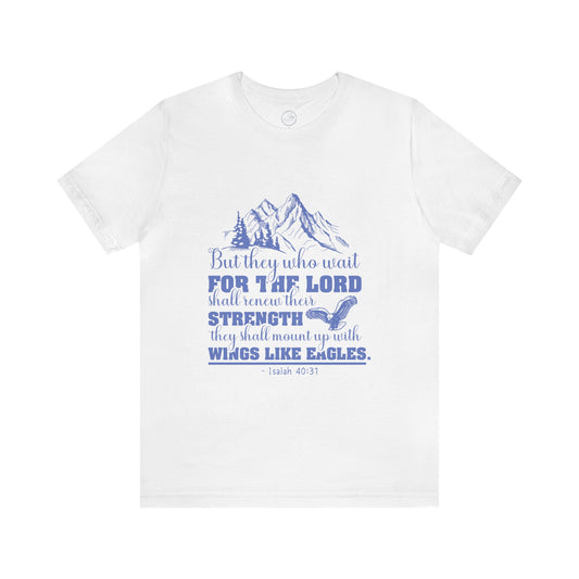 "Soar on Wings of Strength" - Unisex Jersey Short Sleeve Tee