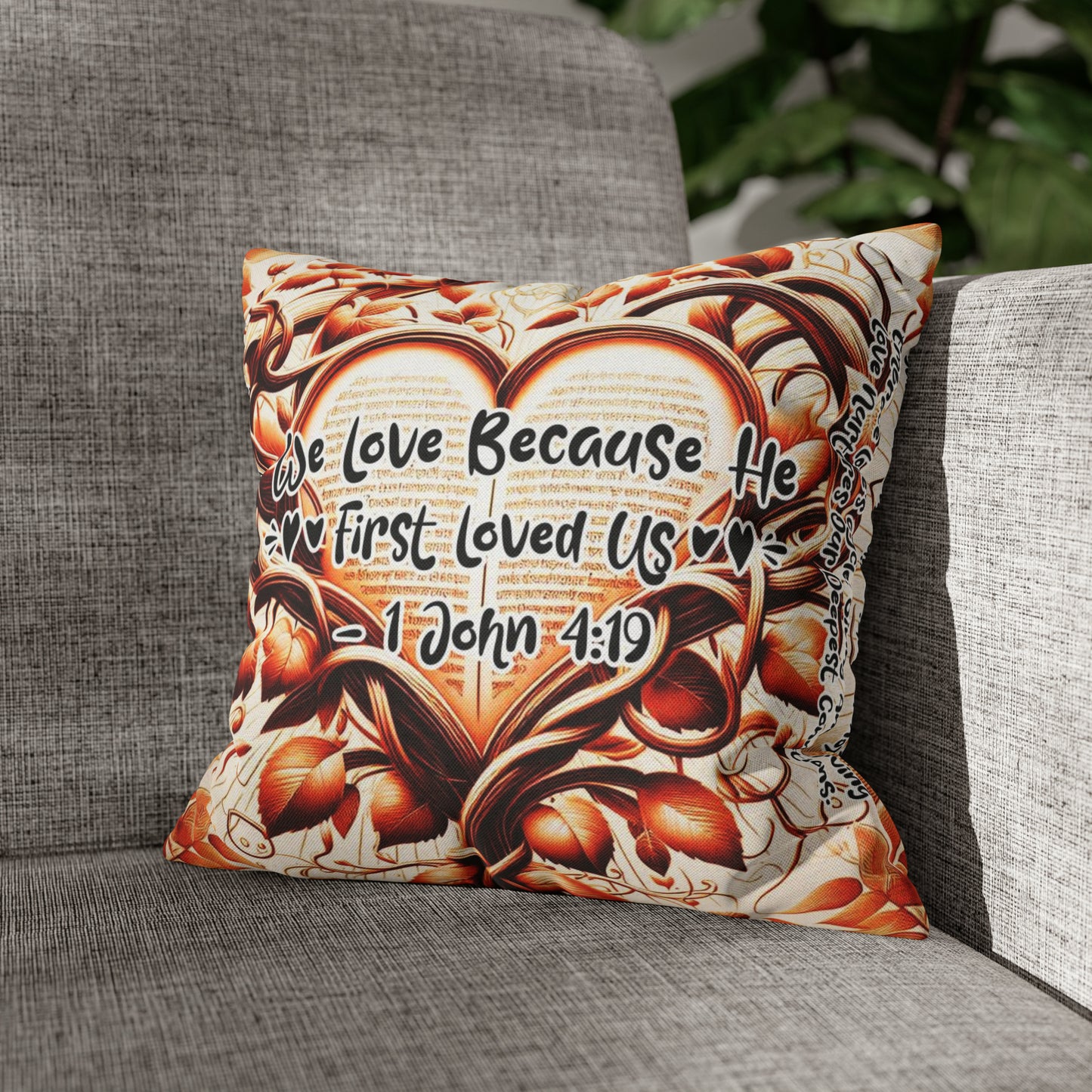 Eternal Embrace Square Pillowcase