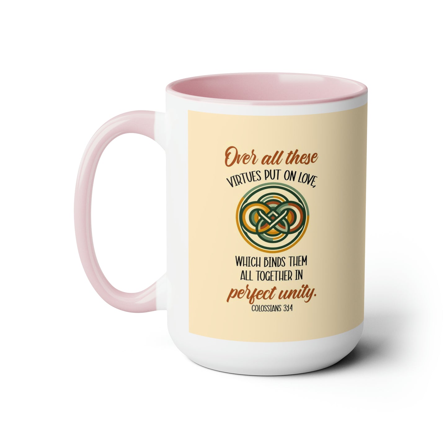 "Unity in Love" Two-Tone Ceramic Mug