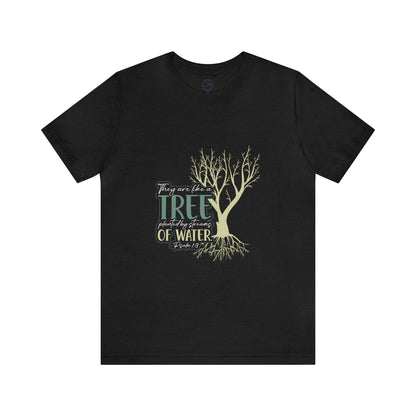 "Rooted in Faith" - Unisex Jersey Short Sleeve Tee