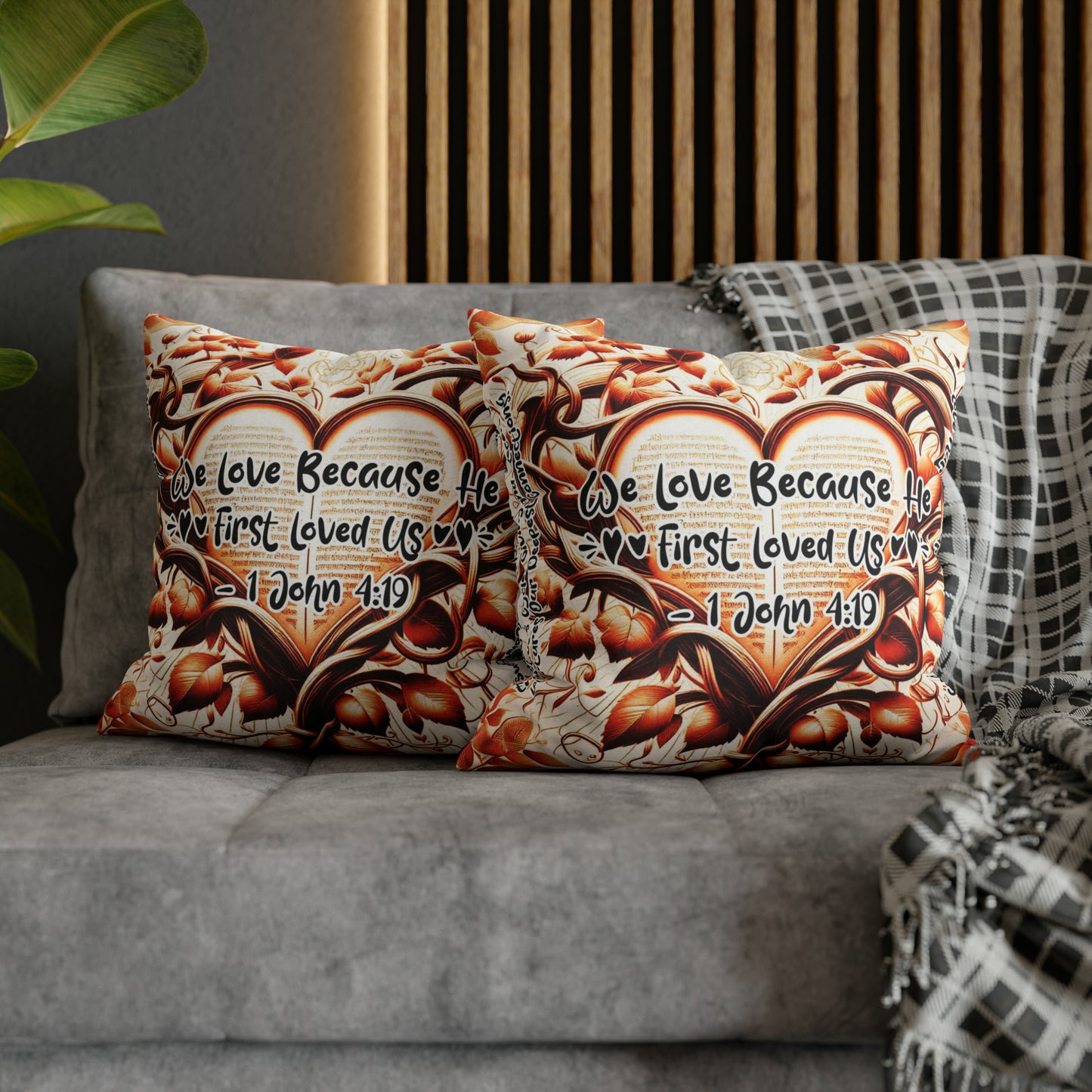 Eternal Embrace Square Pillowcase