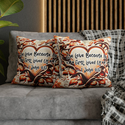 Eternal Embrace Square Pillowcase