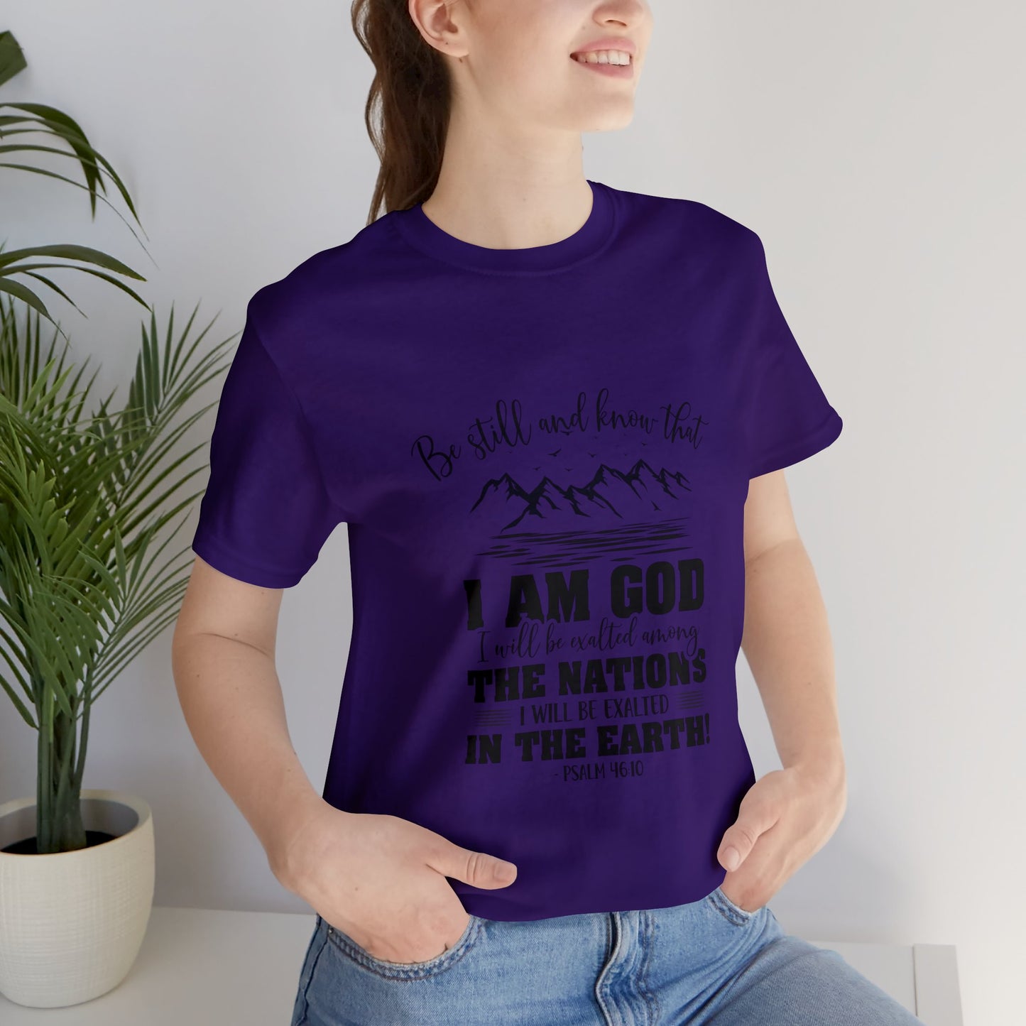 "Stillness in the Divine" - Unisex Jersey Short Sleeve Tee