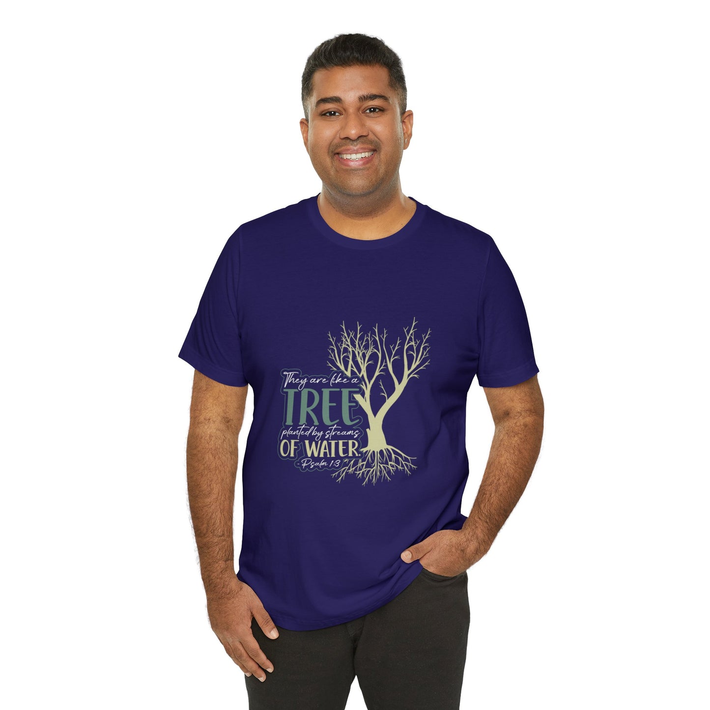 "Rooted in Faith" - Unisex Jersey Short Sleeve Tee