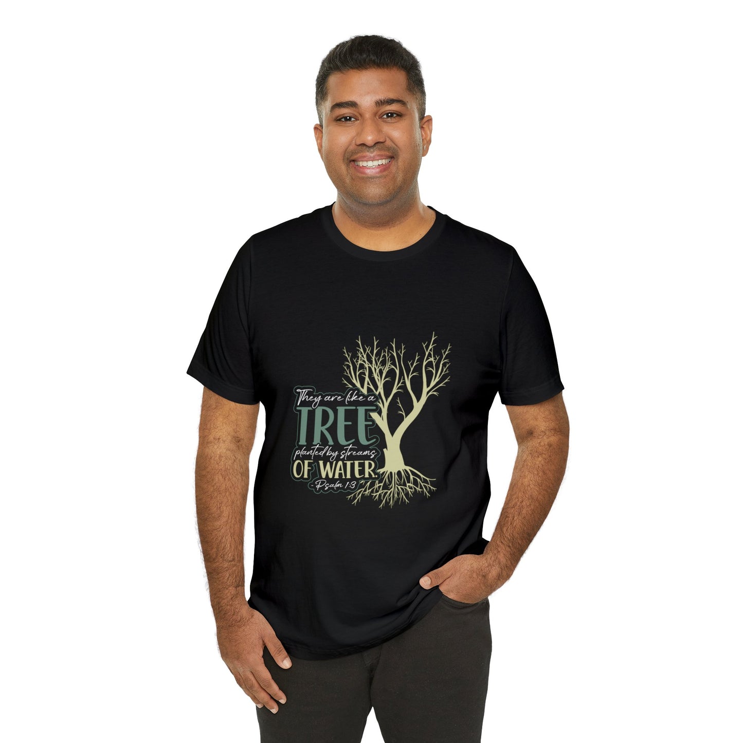 "Rooted in Faith" - Unisex Jersey Short Sleeve Tee