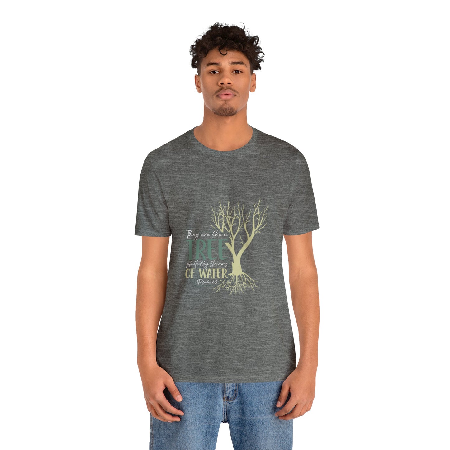 "Rooted in Faith" - Unisex Jersey Short Sleeve Tee