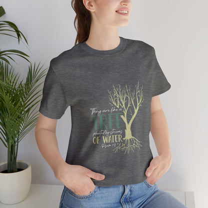 "Rooted in Faith" - Unisex Jersey Short Sleeve Tee