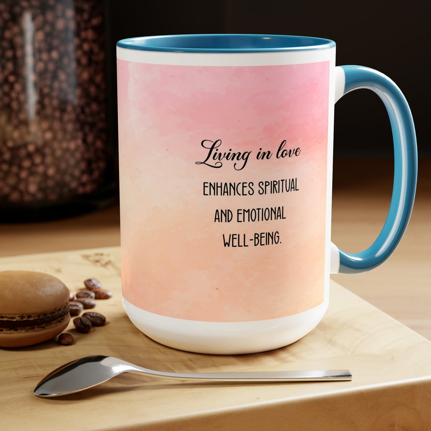 "Divine Love" Two-Tone Ceramic Mug