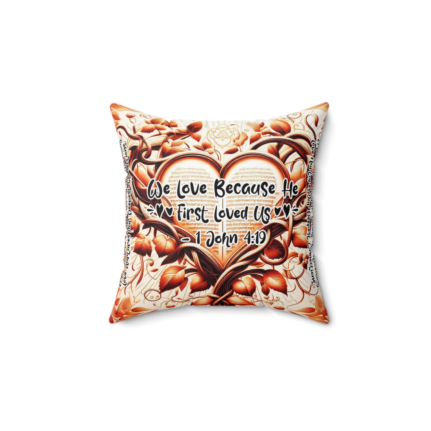 Eternal Embrace Square Pillow