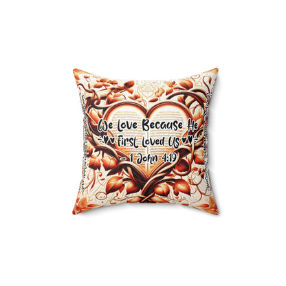 Eternal Embrace Square Pillow