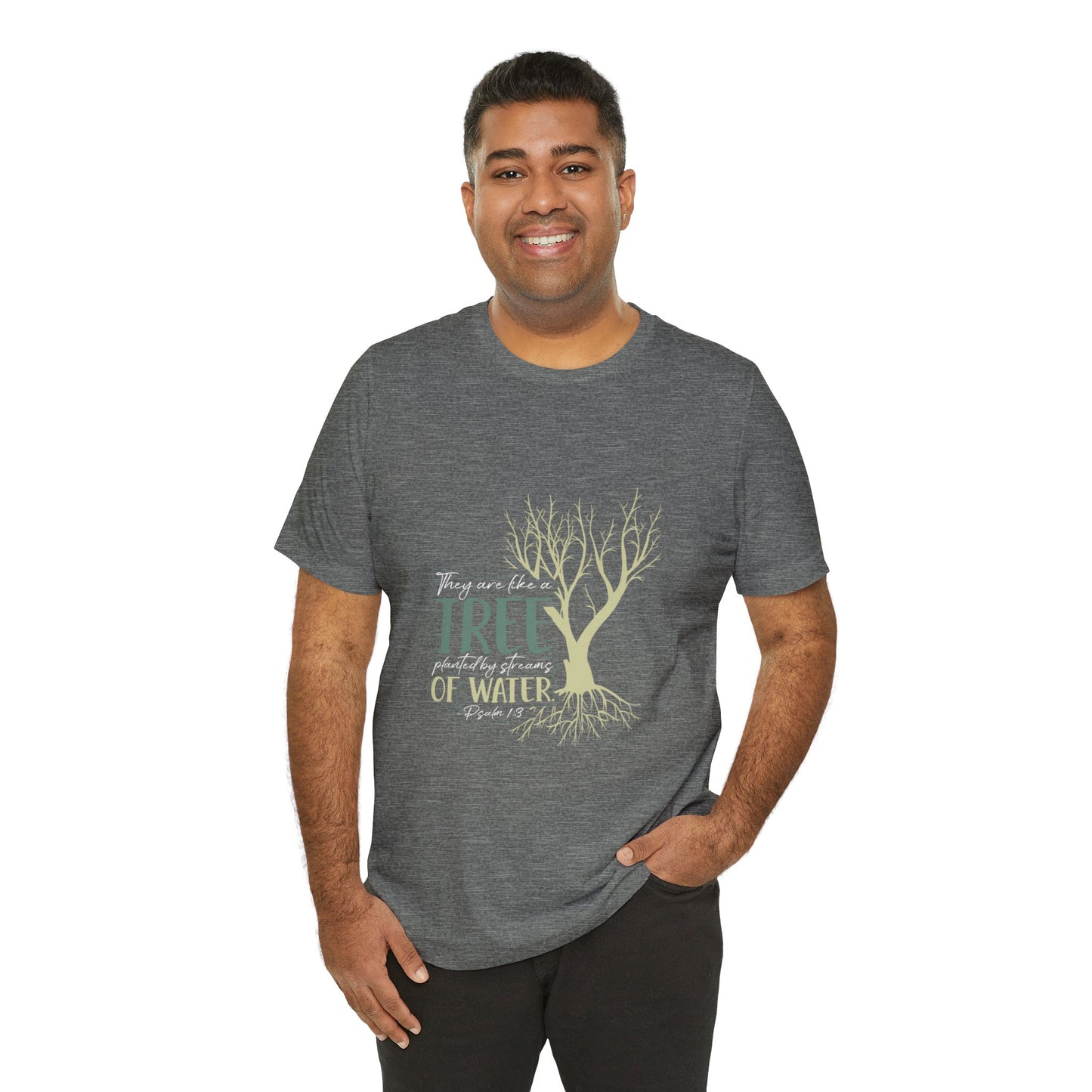 "Rooted in Faith" - Unisex Jersey Short Sleeve Tee