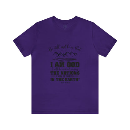 "Stillness in the Divine" - Unisex Jersey Short Sleeve Tee