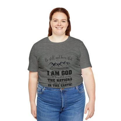 "Stillness in the Divine" - Unisex Jersey Short Sleeve Tee