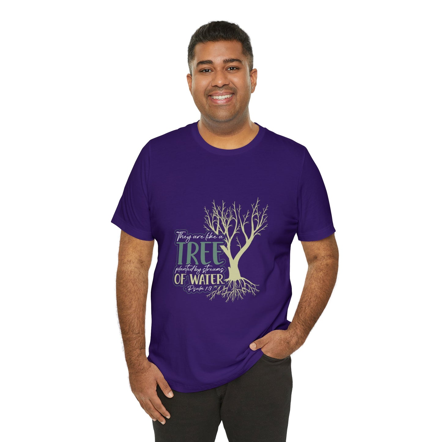 "Rooted in Faith" - Unisex Jersey Short Sleeve Tee