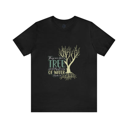 "Rooted in Faith" - Unisex Jersey Short Sleeve Tee