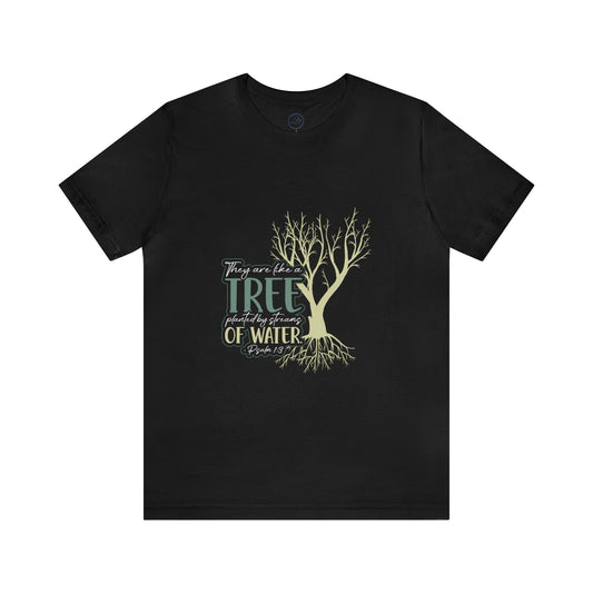 "Rooted in Faith" - Unisex Jersey Short Sleeve Tee