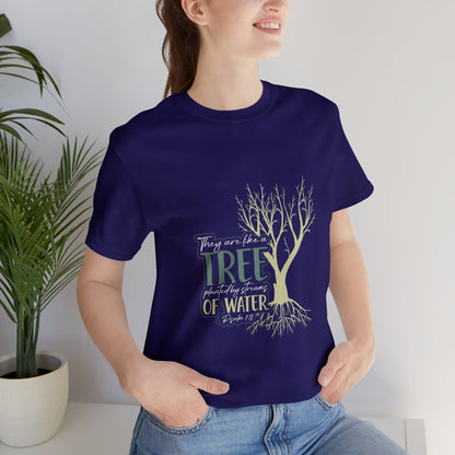 "Rooted in Faith" - Unisex Jersey Short Sleeve Tee
