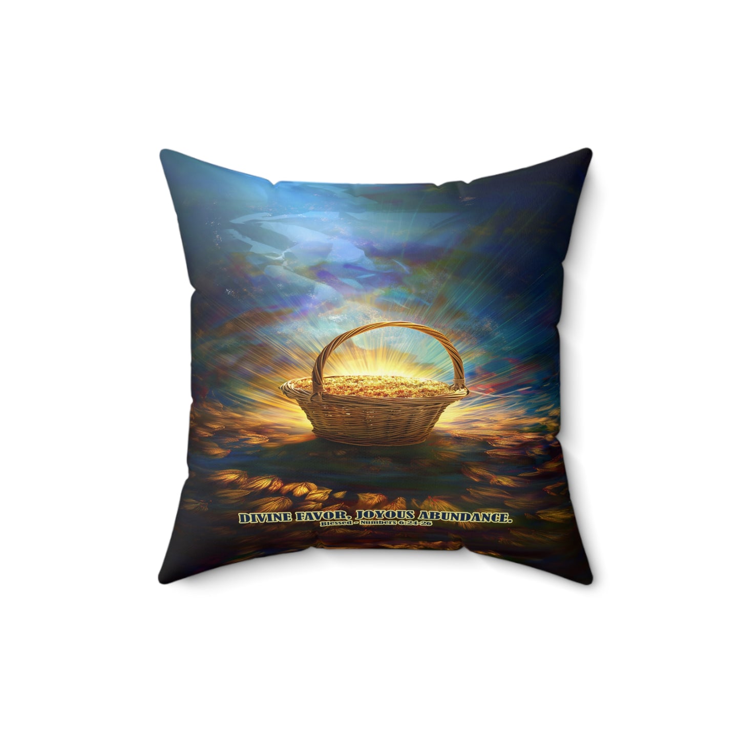 Abundant Blessings Easter Square Pillow