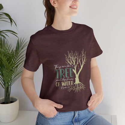 "Rooted in Faith" - Unisex Jersey Short Sleeve Tee