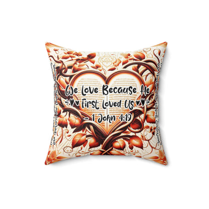 Eternal Embrace Square Pillow