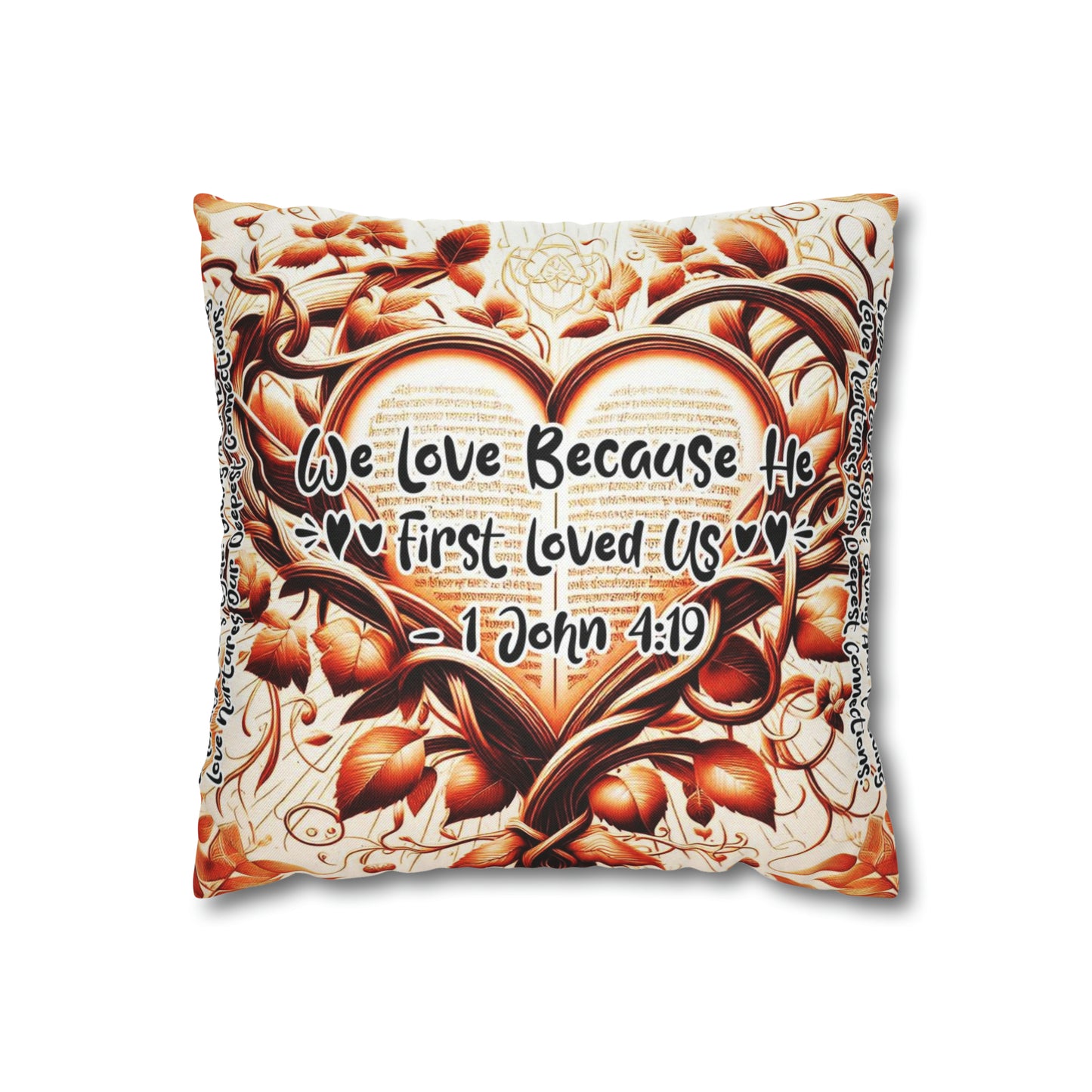 Eternal Embrace Square Pillowcase