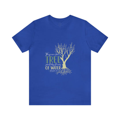 "Rooted in Faith" - Unisex Jersey Short Sleeve Tee