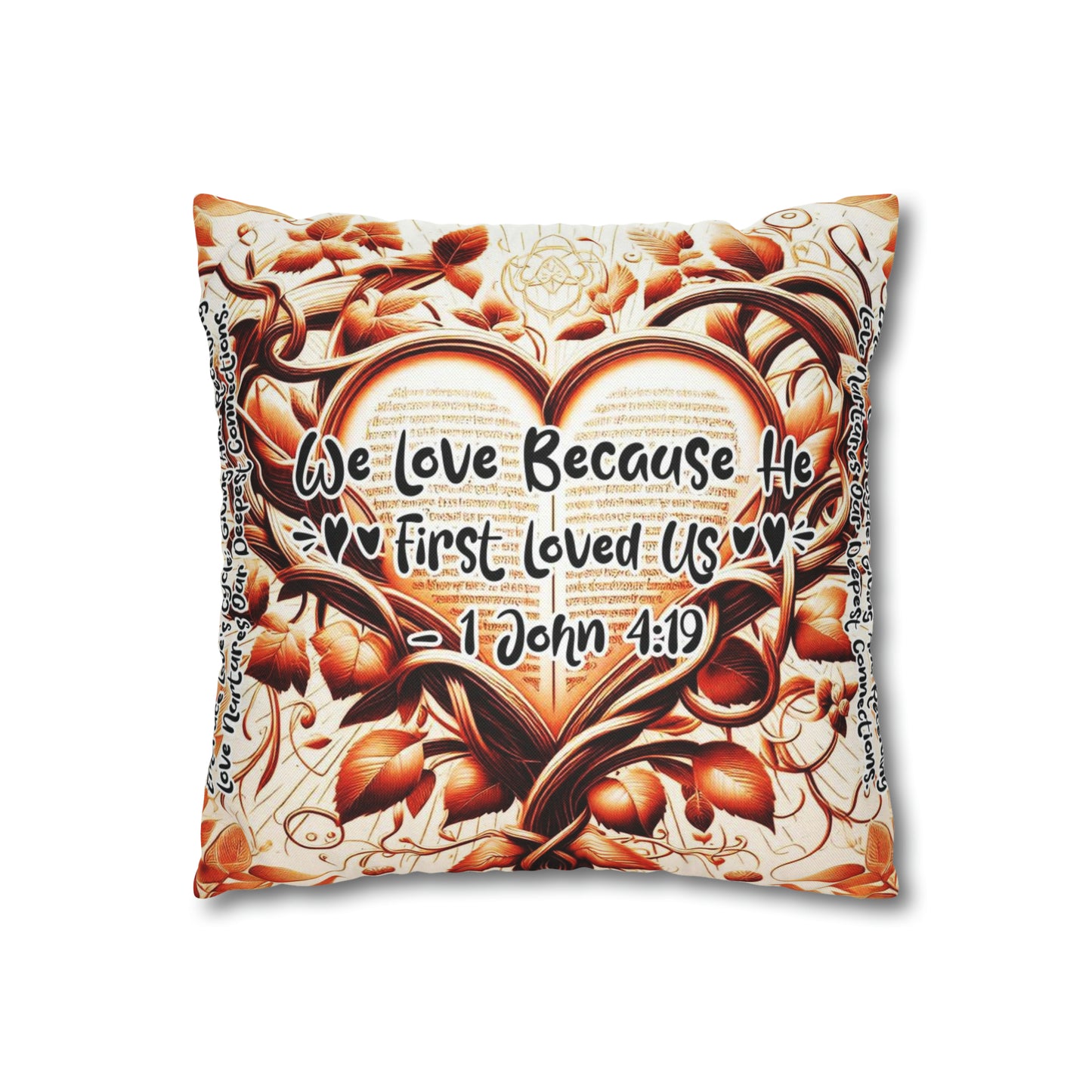 Eternal Embrace Square Pillowcase