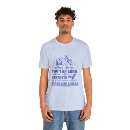"Soar on Wings of Strength" - Unisex Jersey Short Sleeve Tee