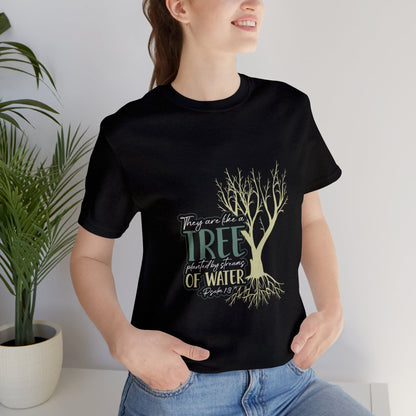 "Rooted in Faith" - Unisex Jersey Short Sleeve Tee