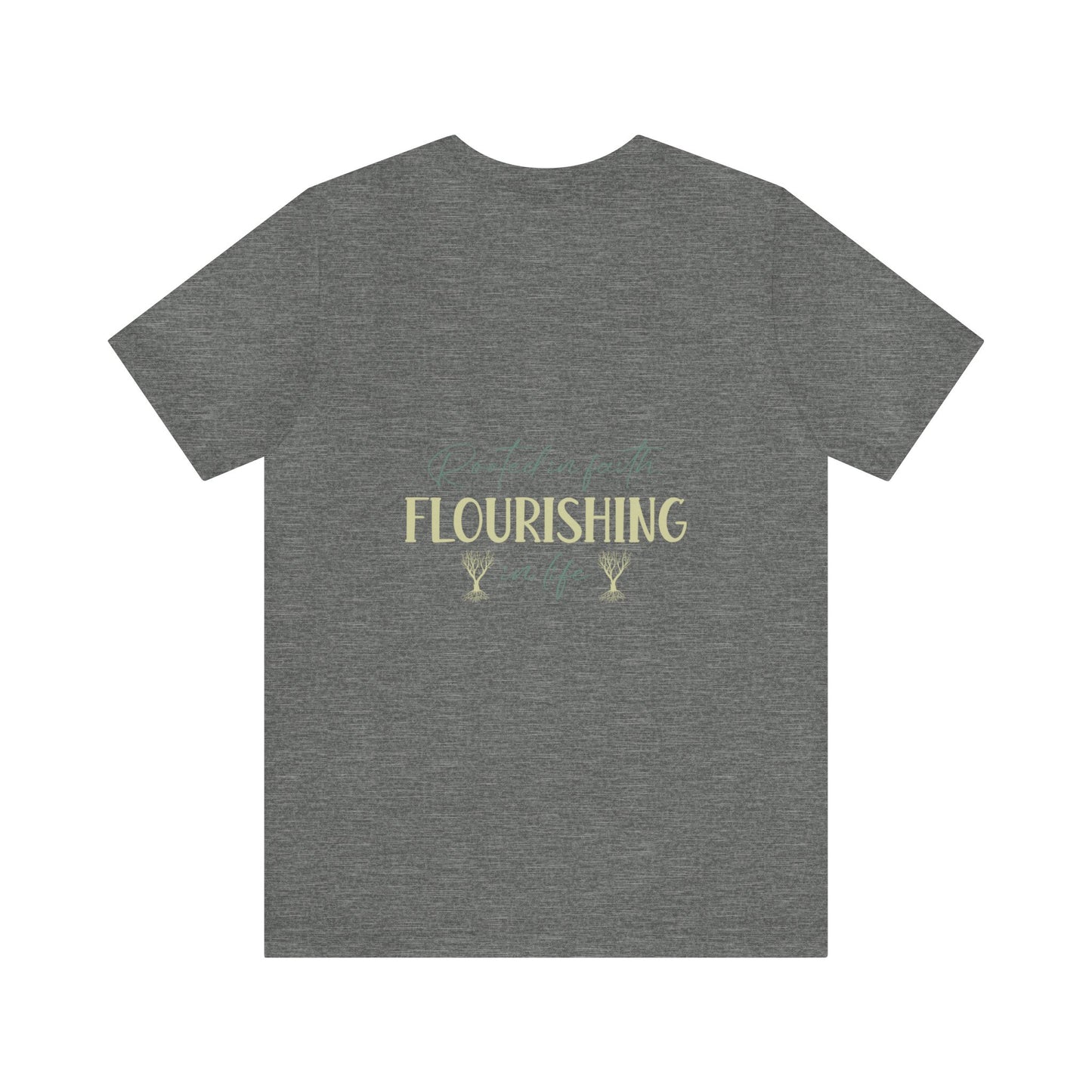 "Rooted in Faith" - Unisex Jersey Short Sleeve Tee