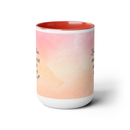 "Divine Love" Two-Tone Ceramic Mug