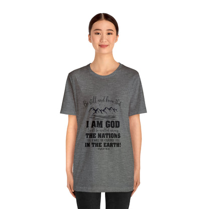 "Stillness in the Divine" - Unisex Jersey Short Sleeve Tee