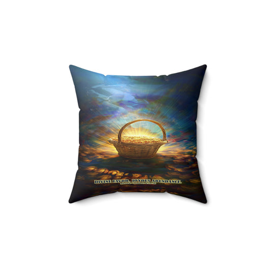 Abundant Blessings Easter Square Pillow