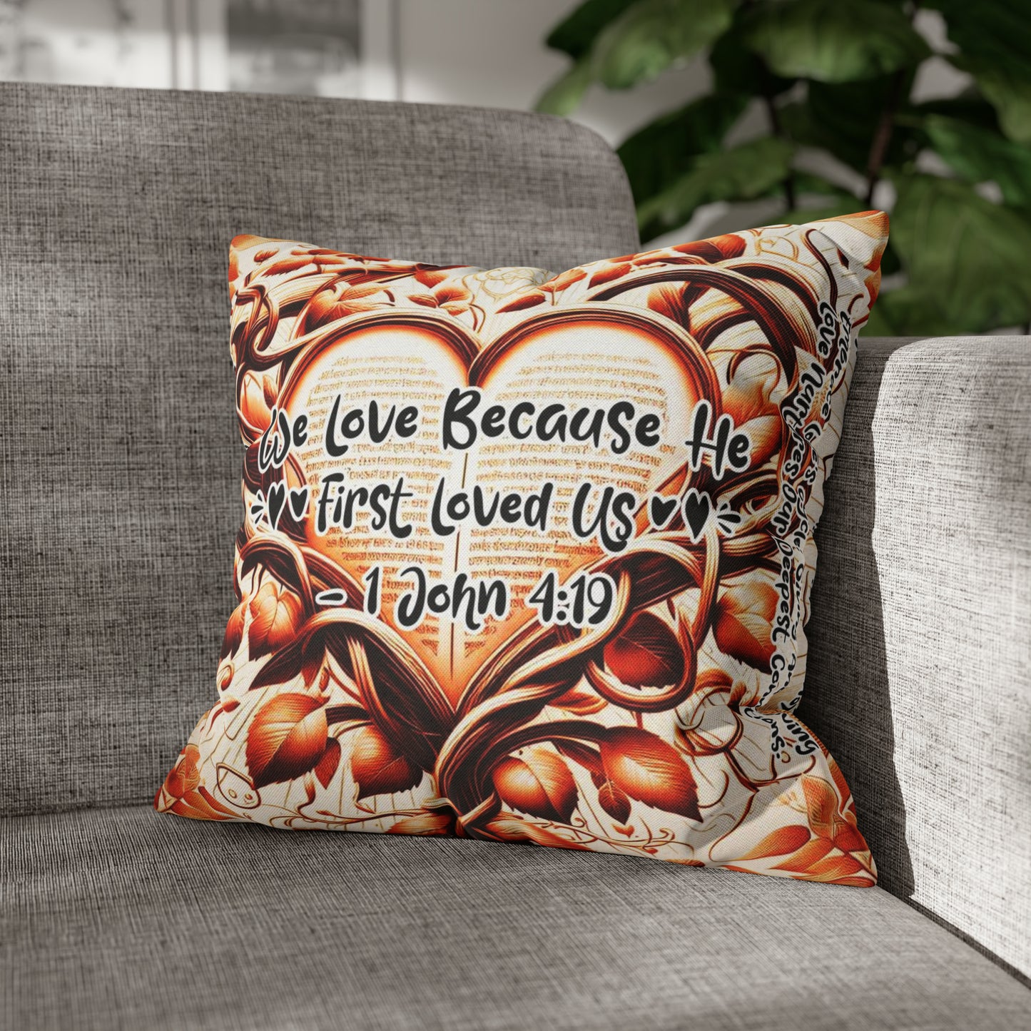 Eternal Embrace Square Pillowcase