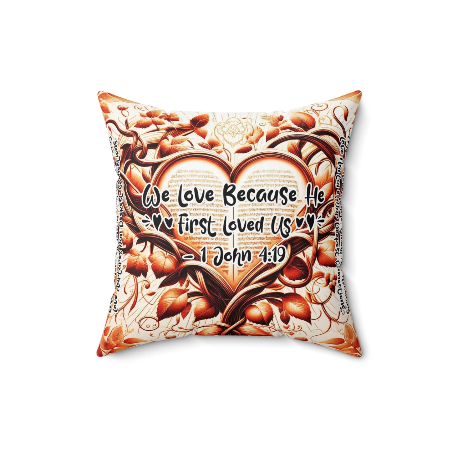 Eternal Embrace Square Pillow