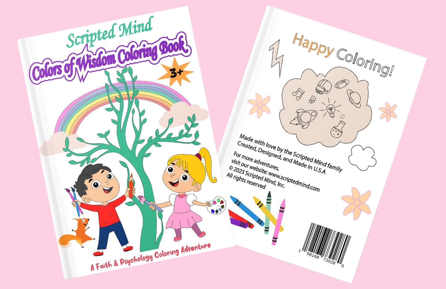 Scripted Mind Colors of Wisdom Coloring Book