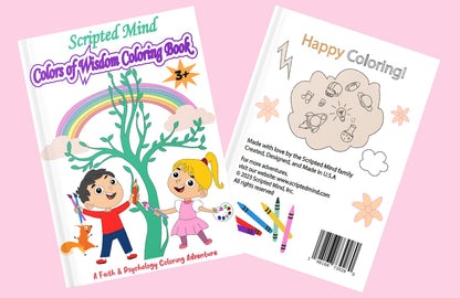 Scripted Mind Colors of Wisdom Coloring Book