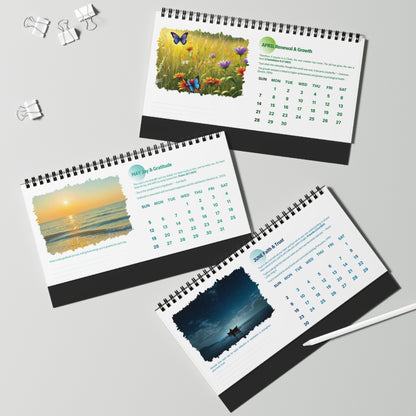 Scripted Mind Monthly Insights Desk Calendar