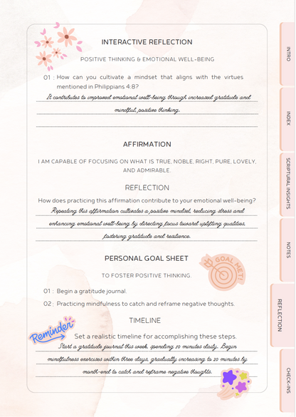 Scripted Mind Foundational Insights Companion Journal: An Interactive Workbook for Personal Growth and Spiritual Enlightenment with 2026 Full-Year Calendar (Digital  - PDF)