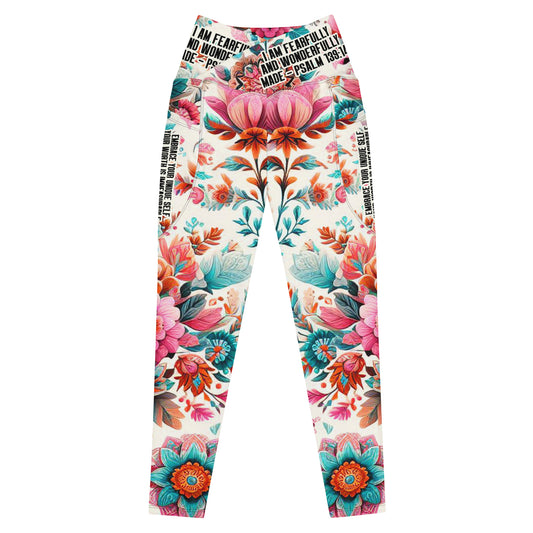 Crossover Leggings with Pockets - Fearfully & Wonderfully Made