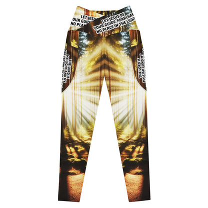 Crossover leggings with pockets - Guided by Light