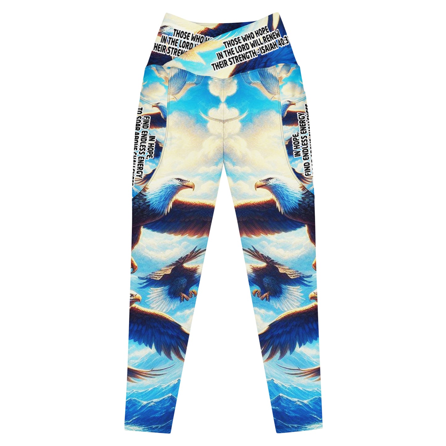 Crossover Leggings with Pockets - Wings of Hope