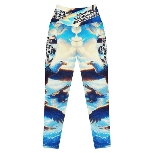 Crossover Leggings with Pockets - Wings of Hope
