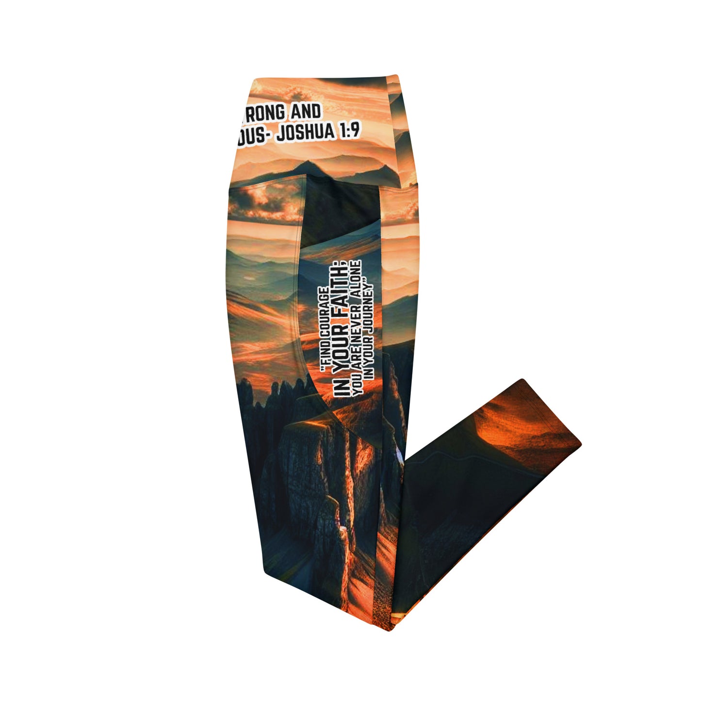 Crossover Leggings with Pockets - Courageous Spirit