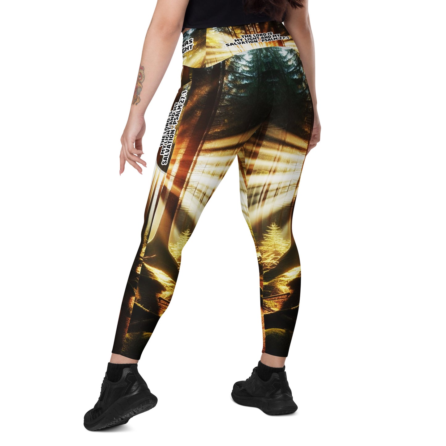 Crossover leggings with pockets - Guided by Light